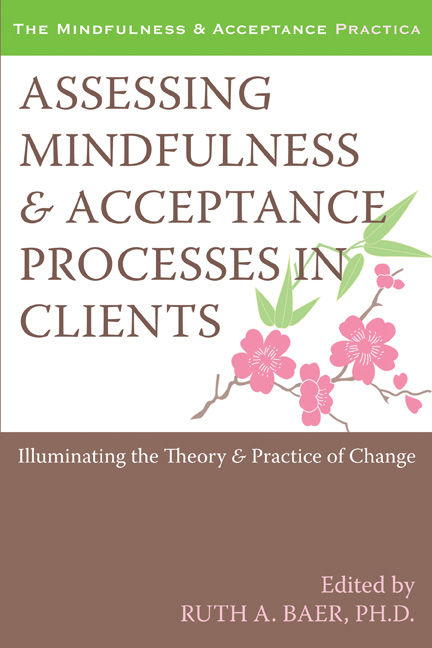 Cover of the book Assessing Mindfulness and Acceptance Processes in Clients: Illuminating the Theory and Practice of Change by Ruth Baer, PhD.